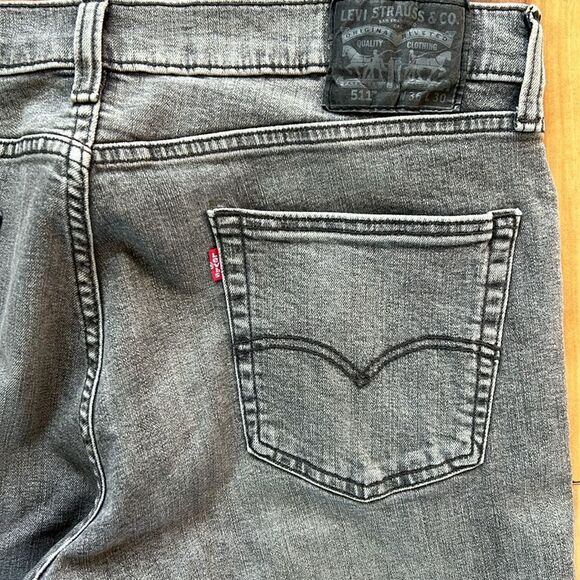 Levi's Men's Gray 511 Jeans - Picture 5 of 6